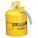 TYPE II SAFETY CAN, 5 GAL, YELLOW, GALVANIZED STEEL, 17½ IN H, 11¾ IN OD, FOR DIESEL