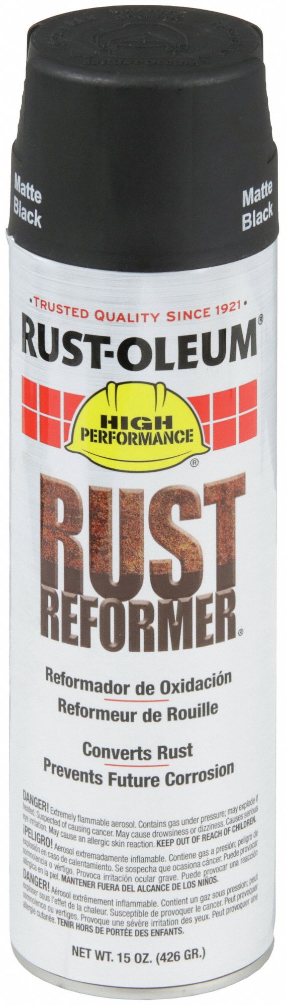 RUST-OLEUM Rust Converter: Rust Reformer, Black, Metal, Solvent, Oil  Modified Alkyd, Flat, Black
