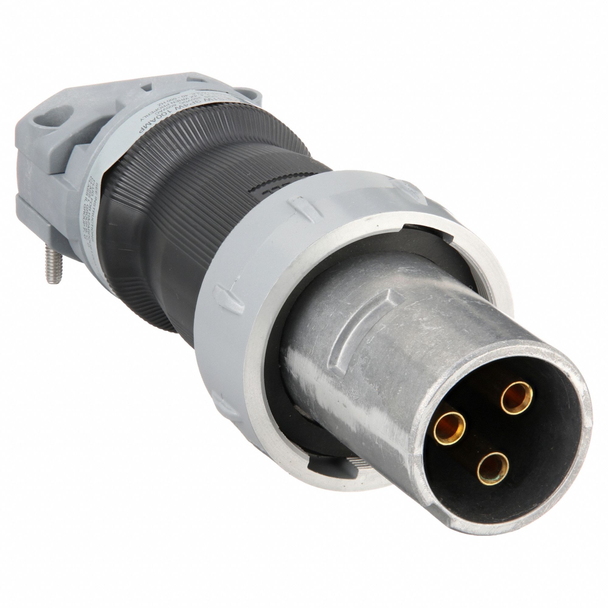 TYPE 4X PIN AND SLEEVE PLUG, 100 A, 250V DC/600V AC, STYLE 1 GROUNDING