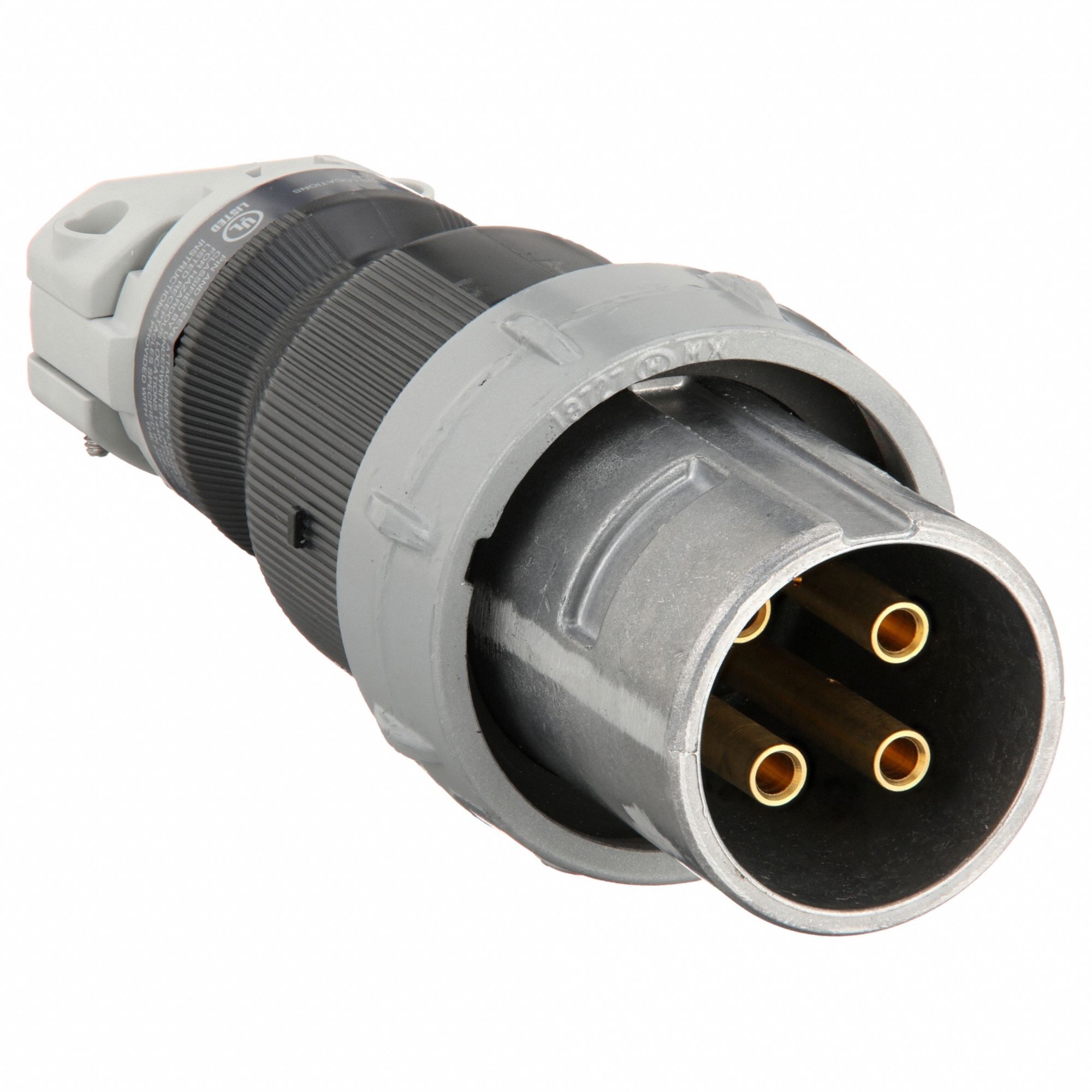 TYPE 4X PIN AND SLEEVE PLUG, 60 A, 250V DC/600V AC, STYLE 2 GROUNDING