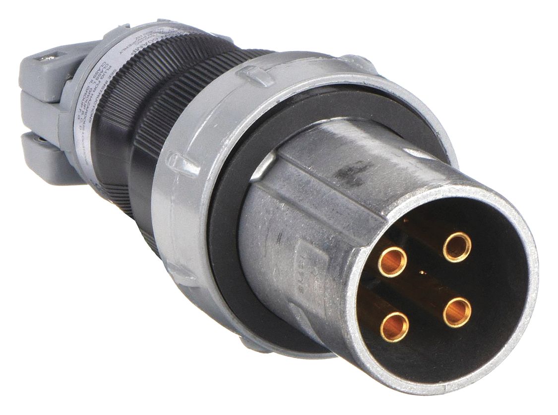 TYPE 4X PIN AND SLEEVE PLUG, 60 A, 250V DC/600V AC, STYLE 1 GROUNDING