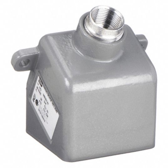 HUBBELL, 30 A, Dead End, Angle Back Box 5HJ41MB301W Grainger