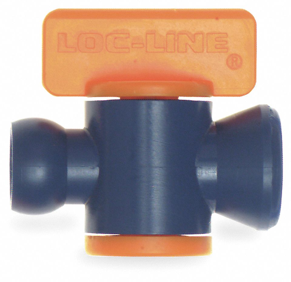 Loc-Line 79014-BLK Acetal HPT Nozzles Black Thread Size 1/8 Pack of 10 CT Style 0.086 