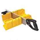 CLAMPING MITRE BOX WITH SAW, PP, 14X8¼X3¾ IN, FOR 14 INCH MITRE SAWS