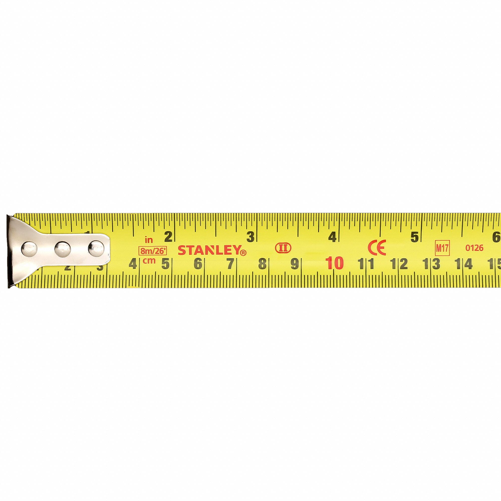 STANLEY 26 ft Steel SAE/Metric Tape Measure, Yellow - 5HK85|30-456 ...