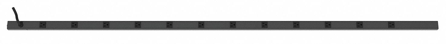 Outlet Strip Gray 77 in 12 Outlets