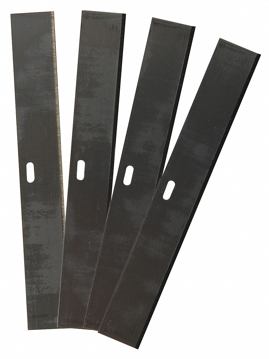 REPLACEMENT SCRAPER BLADE, CARBON STEEL, 1 9/16 IN L X 4 IN W X 25/32 IN H
