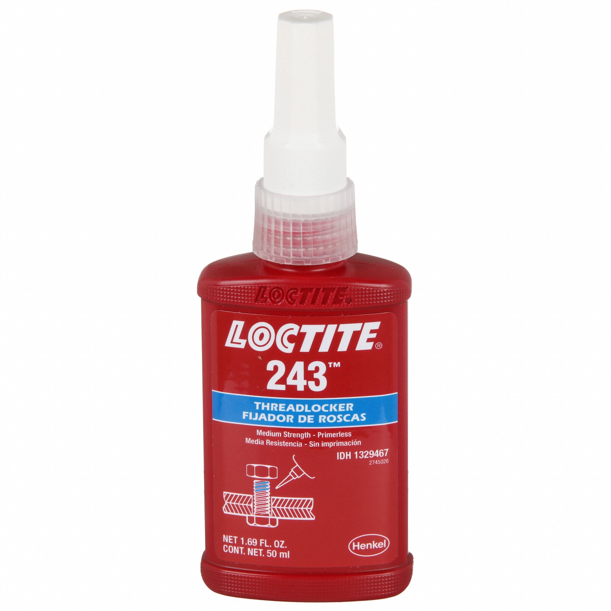 Loctite 243 5ml anaerobic, medium strength threadlocker