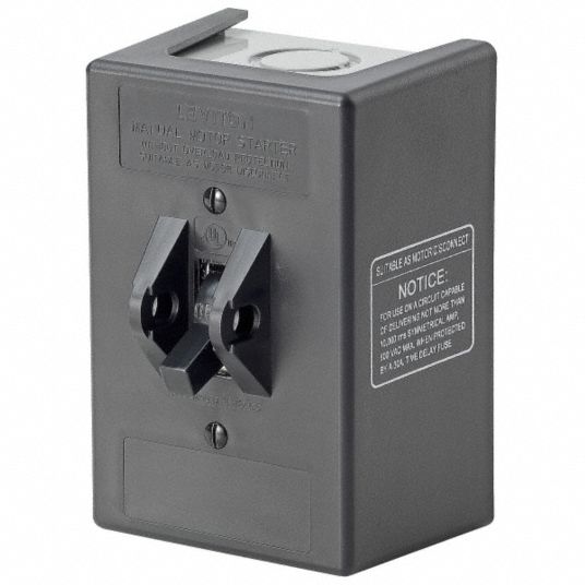LEVITON Manual Motor Switch, Toggle, 1 Enclosure NEMA Rating - 5HYU0