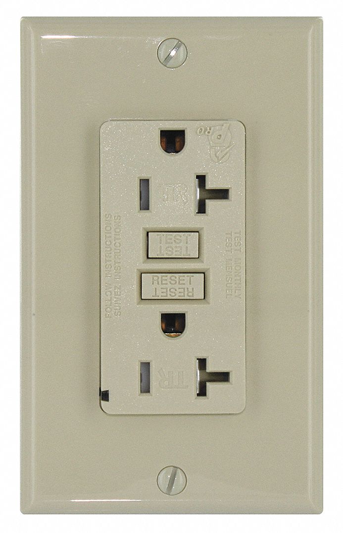 Receptacle,Dup GFCI,5-20R,Tamper Res,IV - Grainger