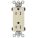 RECEPTACLE, TAMPER RESISTANT, DUPLEX, DECORA 15 AMP, IVORY
