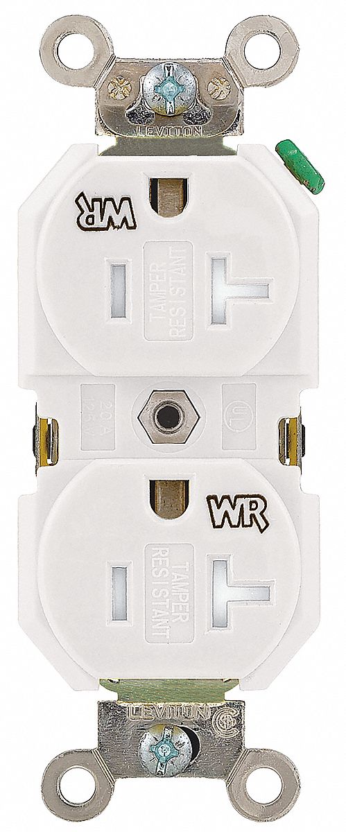 RECEPTACLE TR DUP 20A WHITE