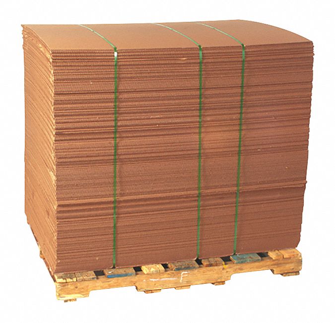 GRAINGER APPROVED Corrugated Pads, 40" W, 48" L, PK10 5HZU15HZU1
