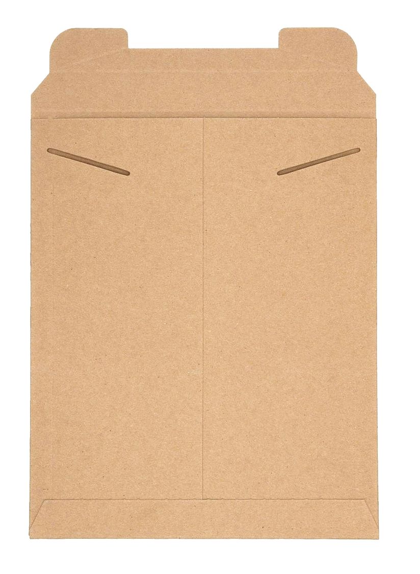 MAILER ENVELOPES, 11 IN X 13½ IN, 0.036 IN MATERIAL THICK, KRAFT, 100 PK