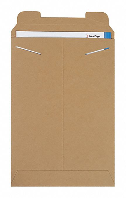 Mailer Envelopes: 11 in x 16 in, 0.036 in Material Thick, Yellow, 100 PK