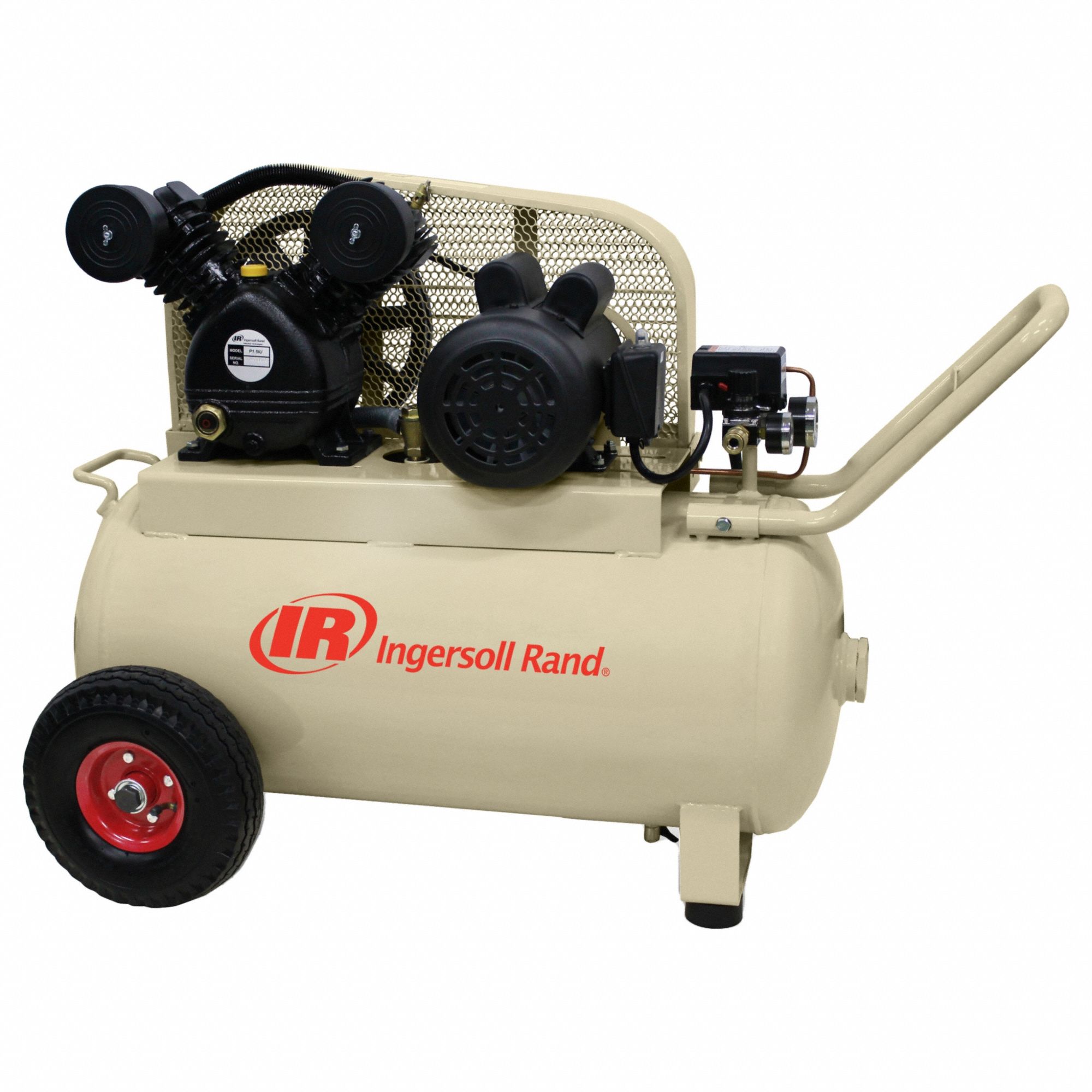 Verlammen Larry Belmont Kom langs om het te weten INGERSOLL RAND, Oil Lubricated, 20 gal, Portable Air Compressor -  61DA40|P1.5IU-A9-H Horizontal Garage Mate - Grainger