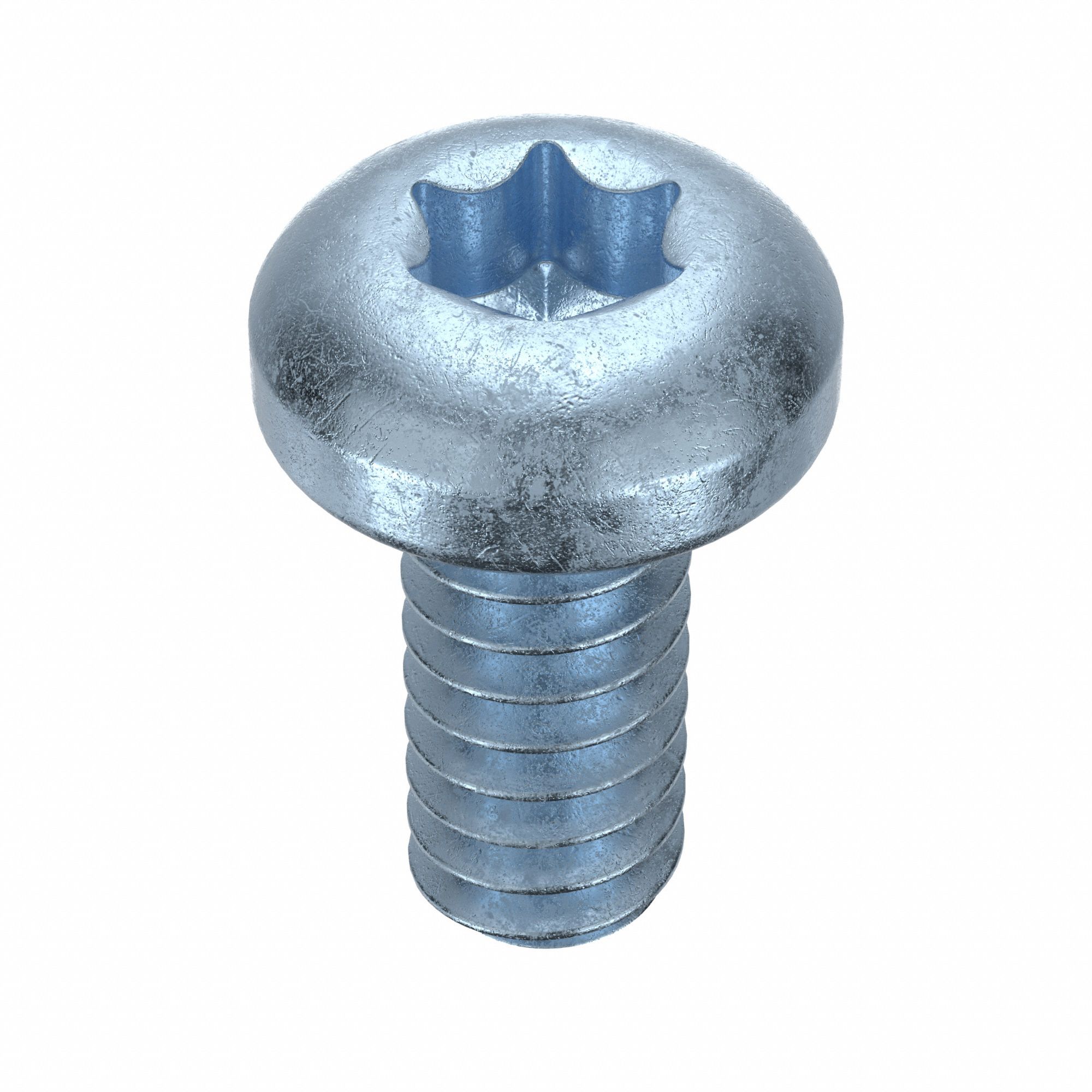 Machine Screw: #4-40 Thread Size, 1/4 in Lg, Steel, Zinc-Plated, Pan, Torx®/Star, 100 PK