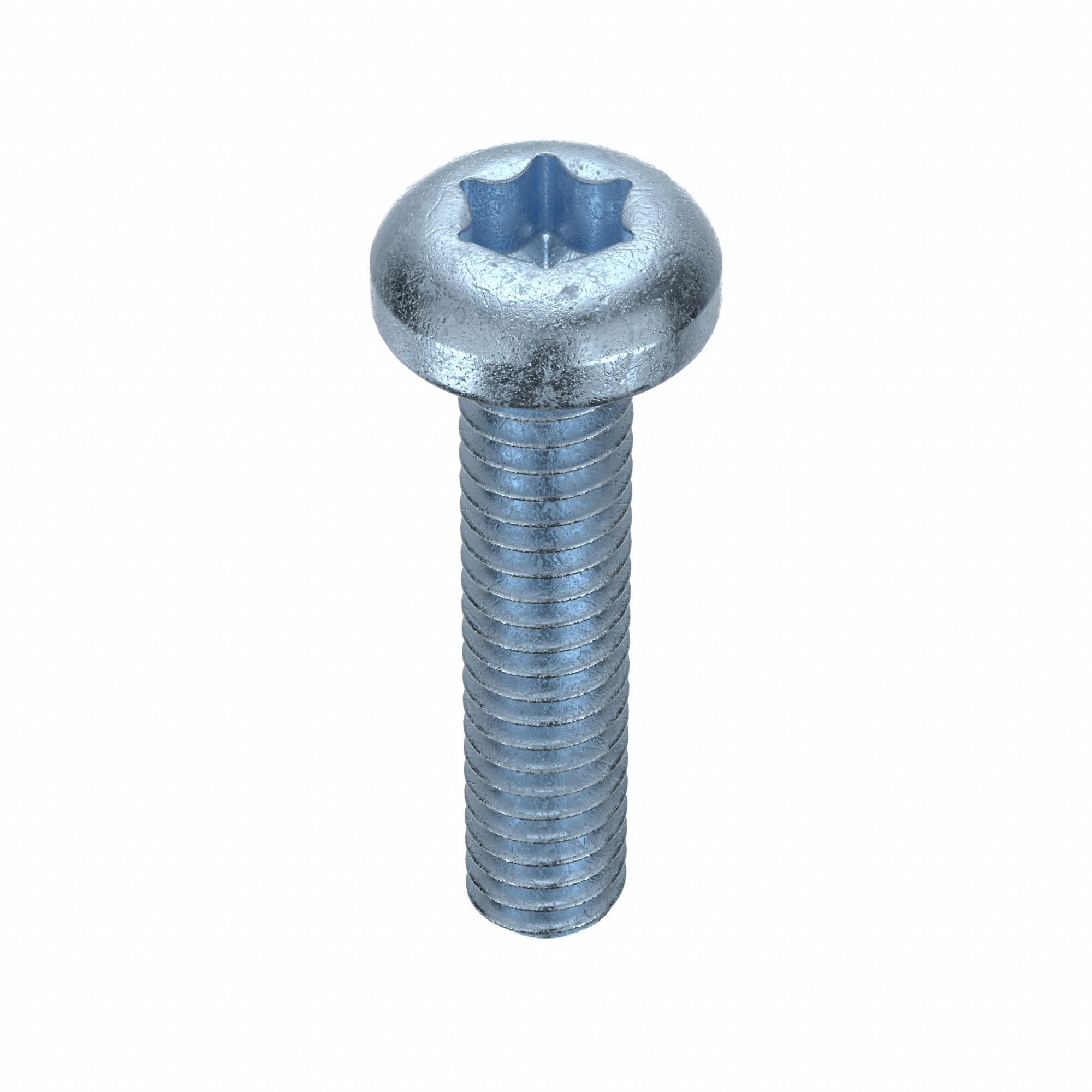MACHINE SCREW, #8-32 THREAD, ¾ IN L, STEEL, ZINC PLATED, PAN, TORX, ASME B18.6.3, 100 PK