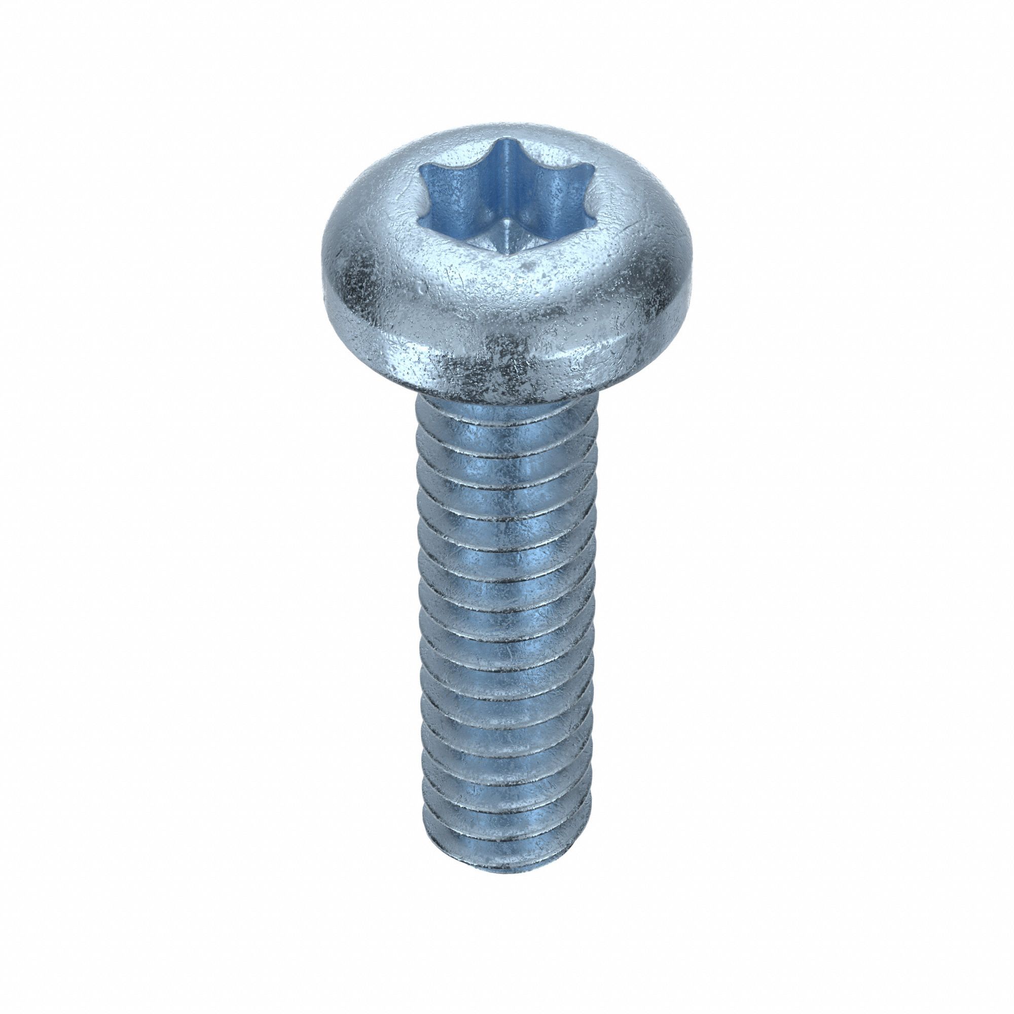 MACHINE SCREW, #10-24 THREAD, ¾ IN L, STEEL, ZINC PLATED, PAN, TORX, ASME B18.6.3, 100 PK