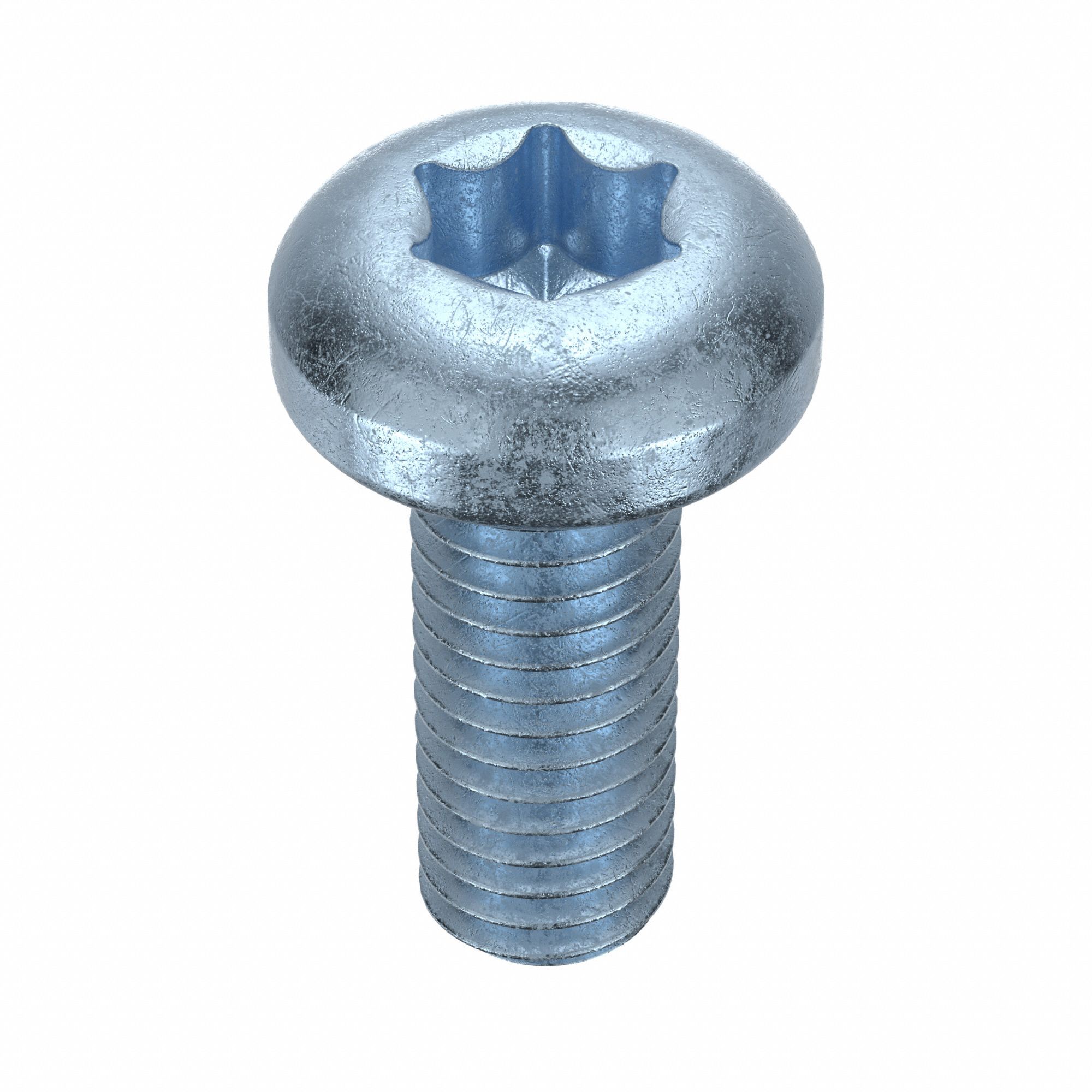 MACHINE SCREW, #10-32 THREAD, ½ IN L, STEEL, ZINC PLATED, PAN, TORX, ASME B18.6.3, 100 PK