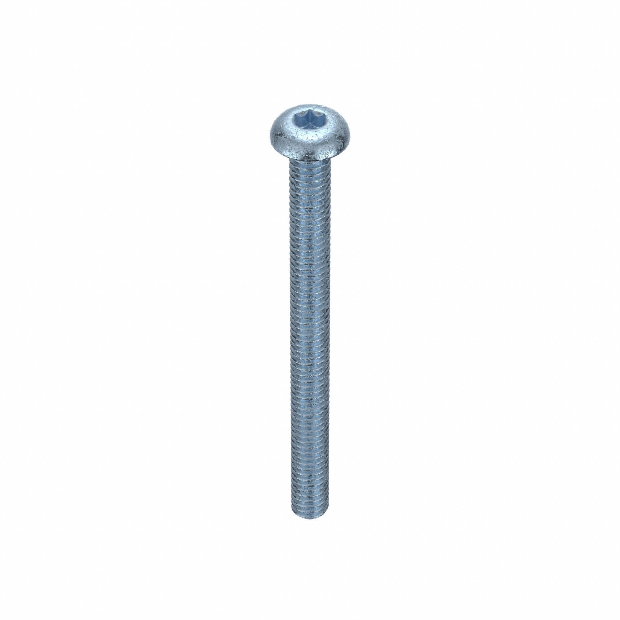 MS, #8-32, Zinc Plated, 1 1/2"L, 100PK