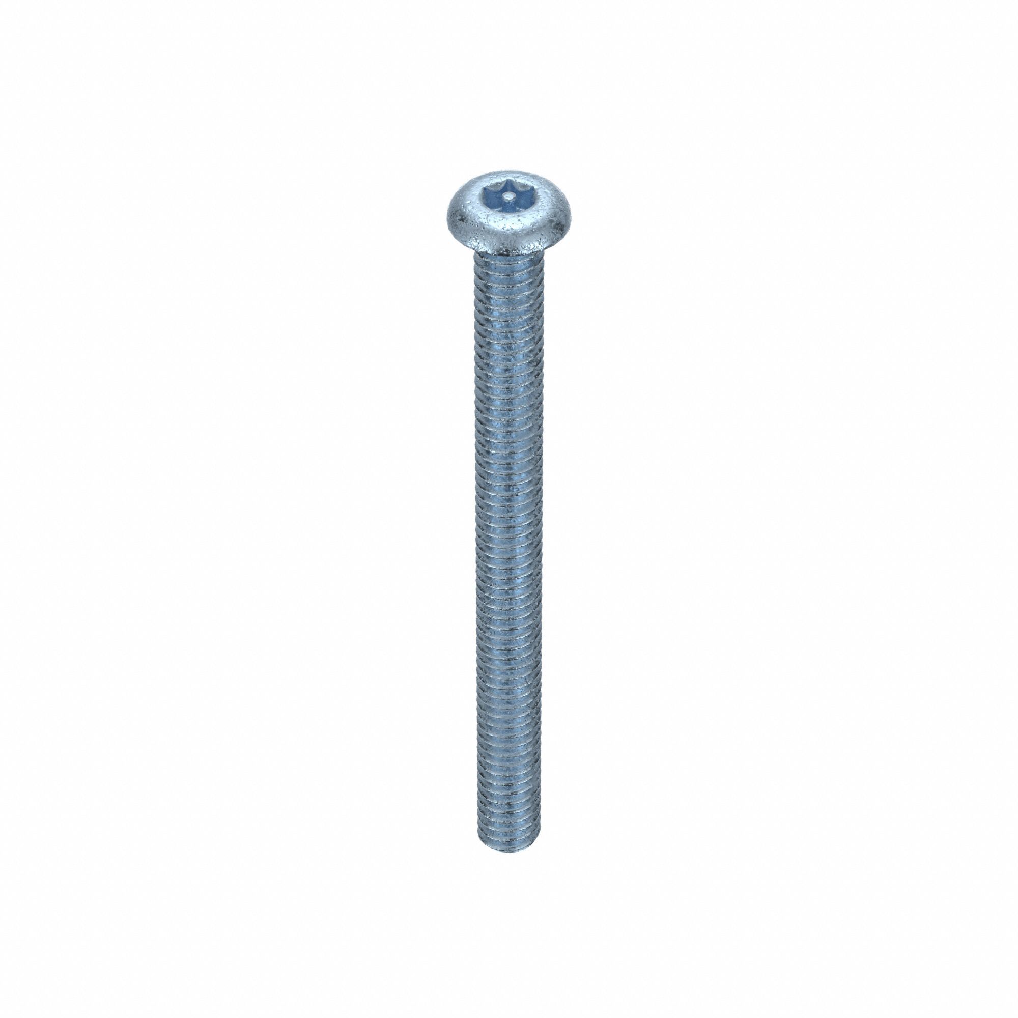 MS, 1/4"-20, Zinc Plated, 2 1/2"L, 25PK