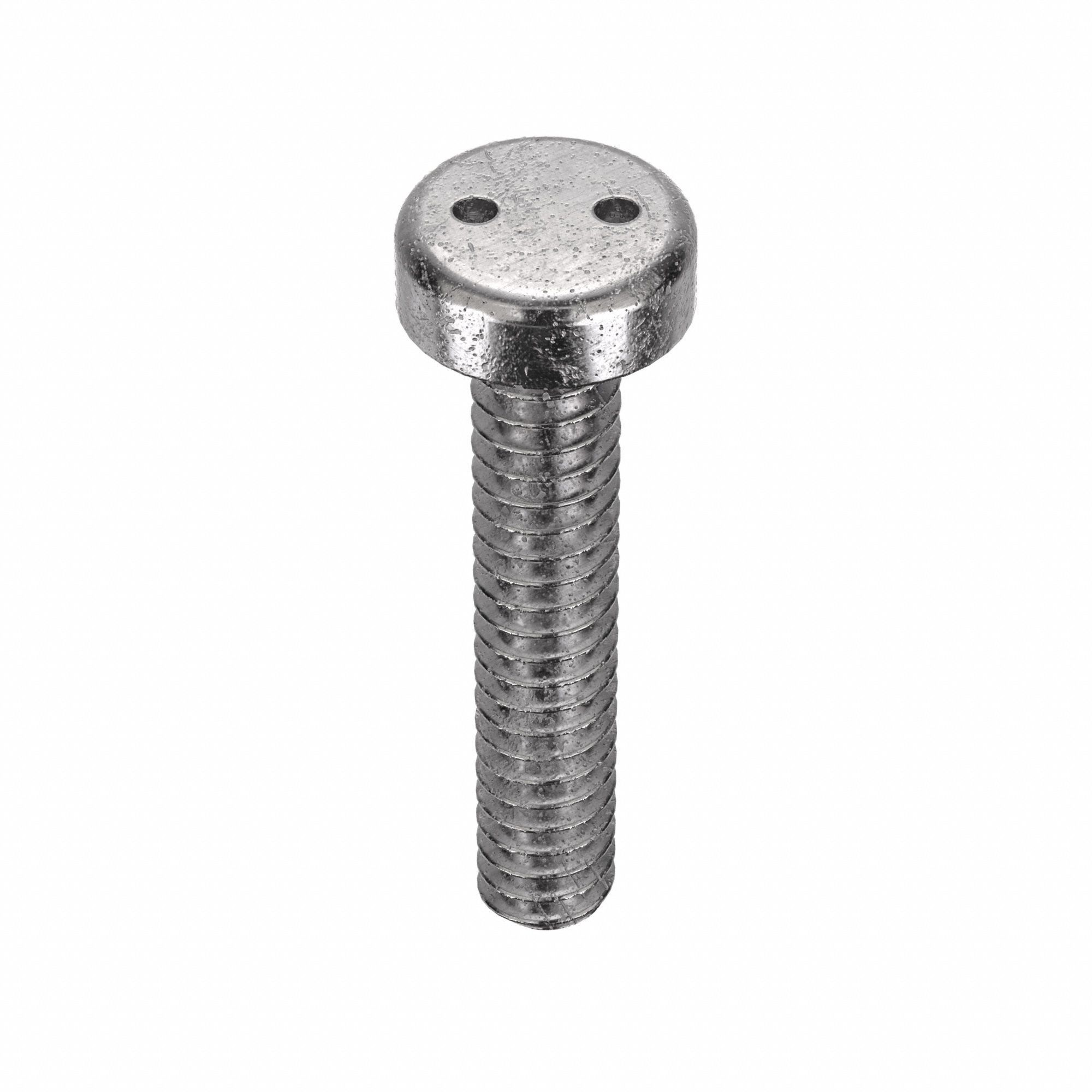 Tamper Resistant Screw: #6-32 Thread Size, 3/4 in Lg, Stainless Steel, Plain, Pan, Spanner, 50 PK