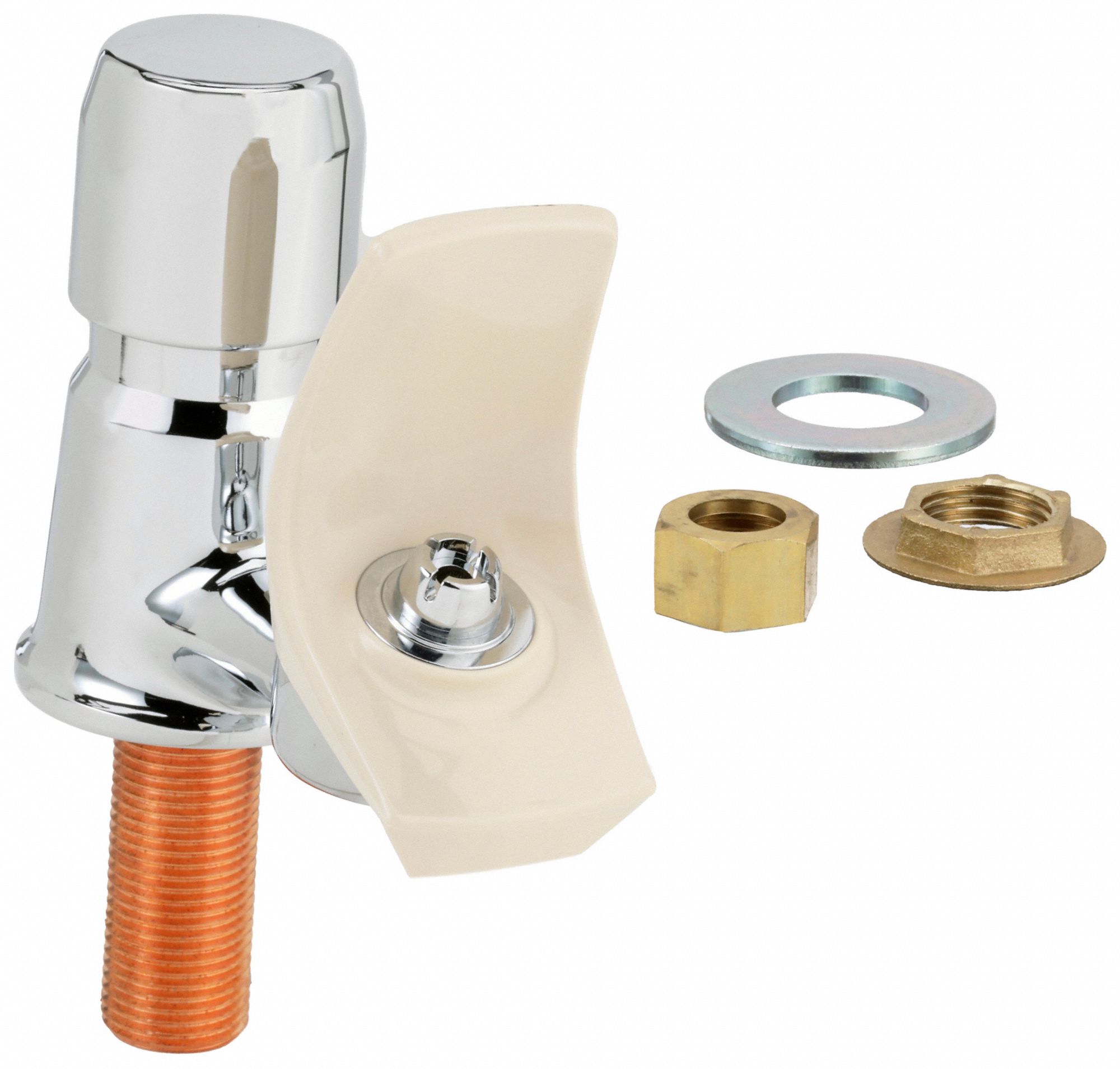 Drinking Fountain Head: Chrome Plated Fittings/Self Closing Push Button Control