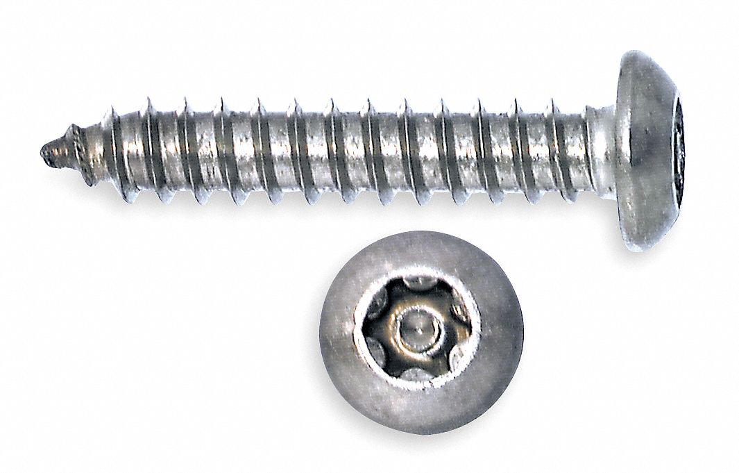 Tamper Resistant Screw, PK 50 Grainger