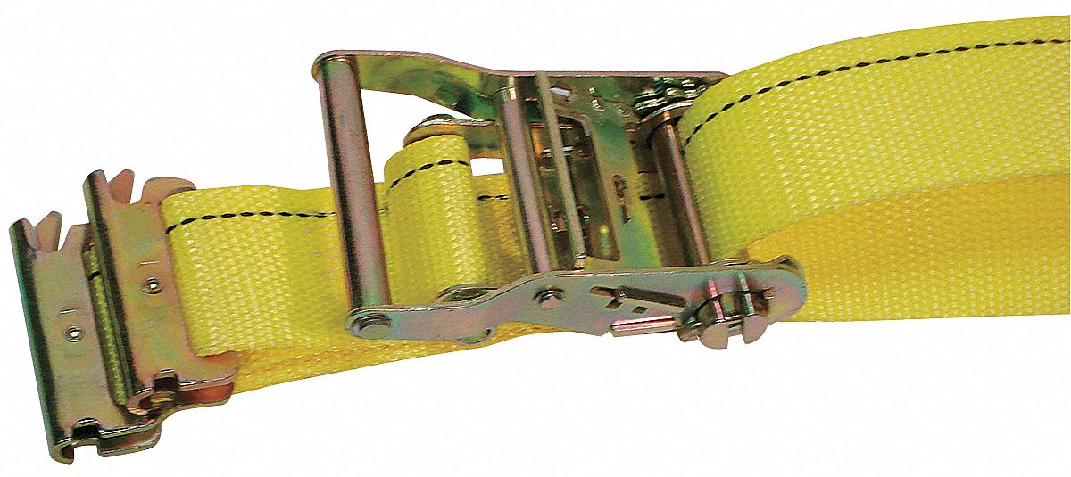 GRAINGER APPROVED Tie Down Strap, Ratchet, Poly, 12 ft., PK5 5JDU2