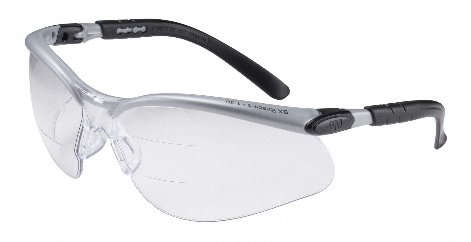 3m Bifocal Safety Reading Glasses Anti Fog Anti Static No Foam Lining Wraparound Frame 2