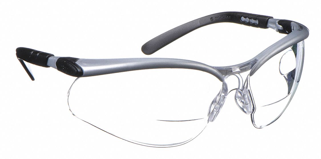 3M Anti Fog Anti Static No Foam Lining Bifocal Safety Reading Glasses 5JDX0 11459 00000 20 Grainger