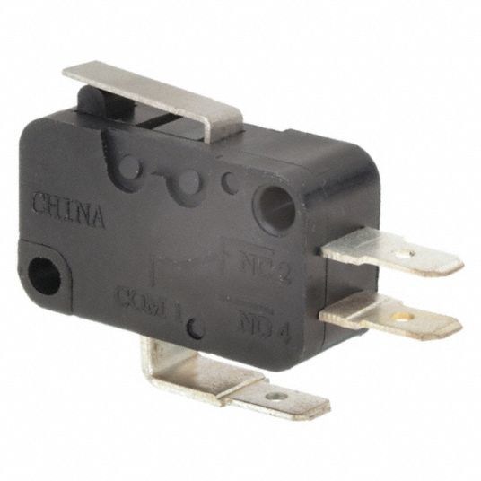 10 A 240 V, 0.62 in Ht Snap Action Switch, Miniature Snap Action