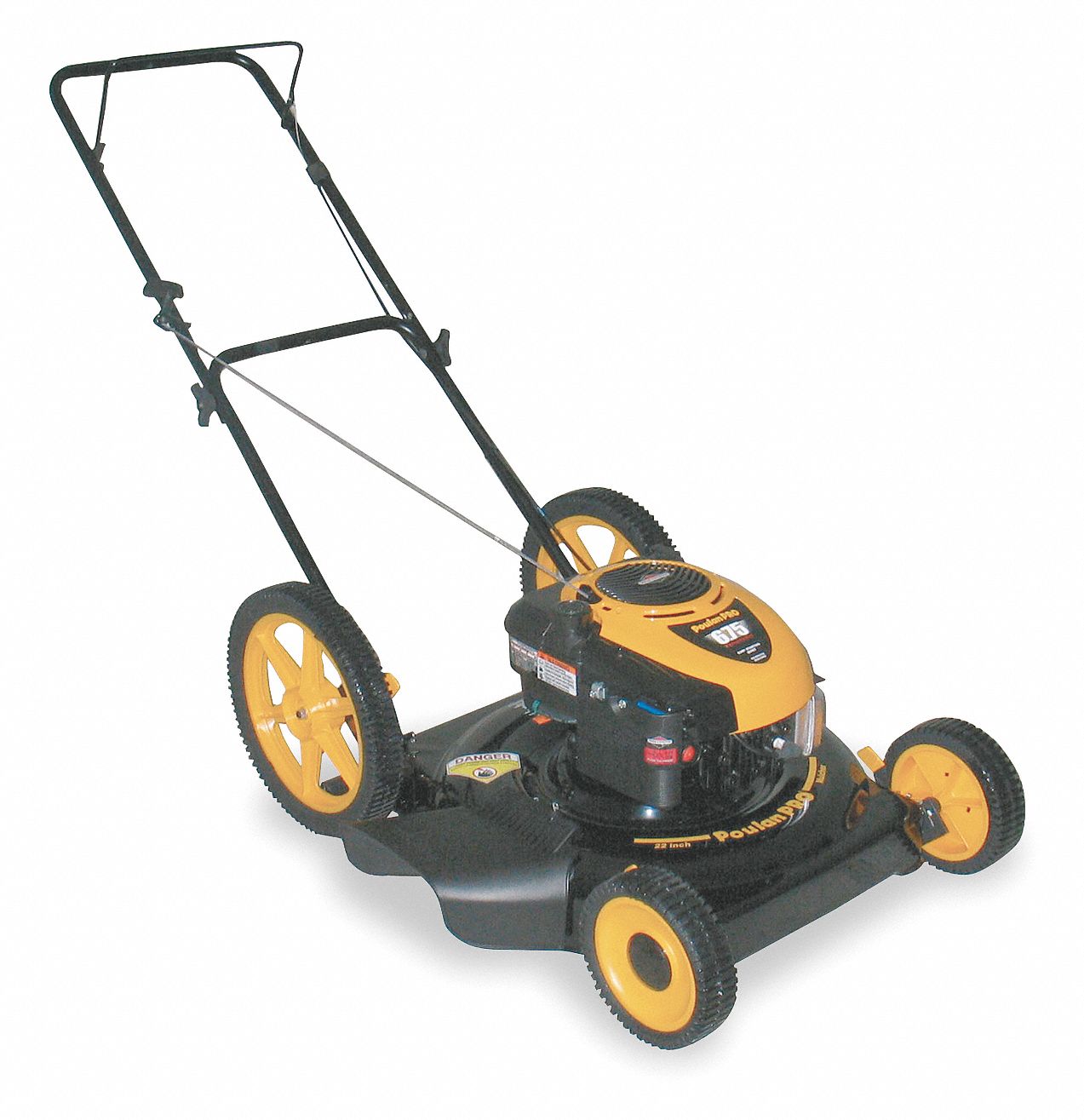 POULAN Lawn Mower,22 In.Wide,6.75HP,Push 5JE29PR675N22SH Grainger