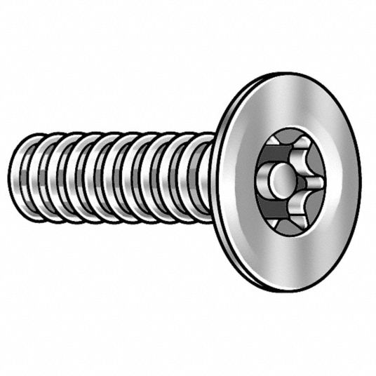 TAMPERPRUF SCREW Tamper Resistant Screw 632 Thread Size, 3/8 in Lg