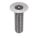TAMPER RESISTANT SCREW, #6-32 THREAD, ½ IN L, 18-8 SS, PLAIN FINISH, FLAT, TORX, 25 PK