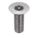 TAMPER RESISTANT SCREW, #8-32 THREAD, ½ IN L, 18-8 SS, PLAIN FINISH, FLAT, TORX, 25 PK