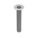 TAMPER RESISTANT SCREW, #8-32 THREAD, 1 IN L, 18-8 SS, PLAIN FINISH, FLAT, TORX, 25 PK