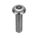 TAMPER RESISTANT SCREW, #10-24 THREAD, ¾ IN L, 18-8 SS, PLAIN FINISH, BUTTON, 50 PK