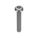 TAMPER RESISTANT SCREW, #10-24 THREAD, 1¼ IN L, 18-8 SS, PLAIN FINISH, BUTTON, 50 PK