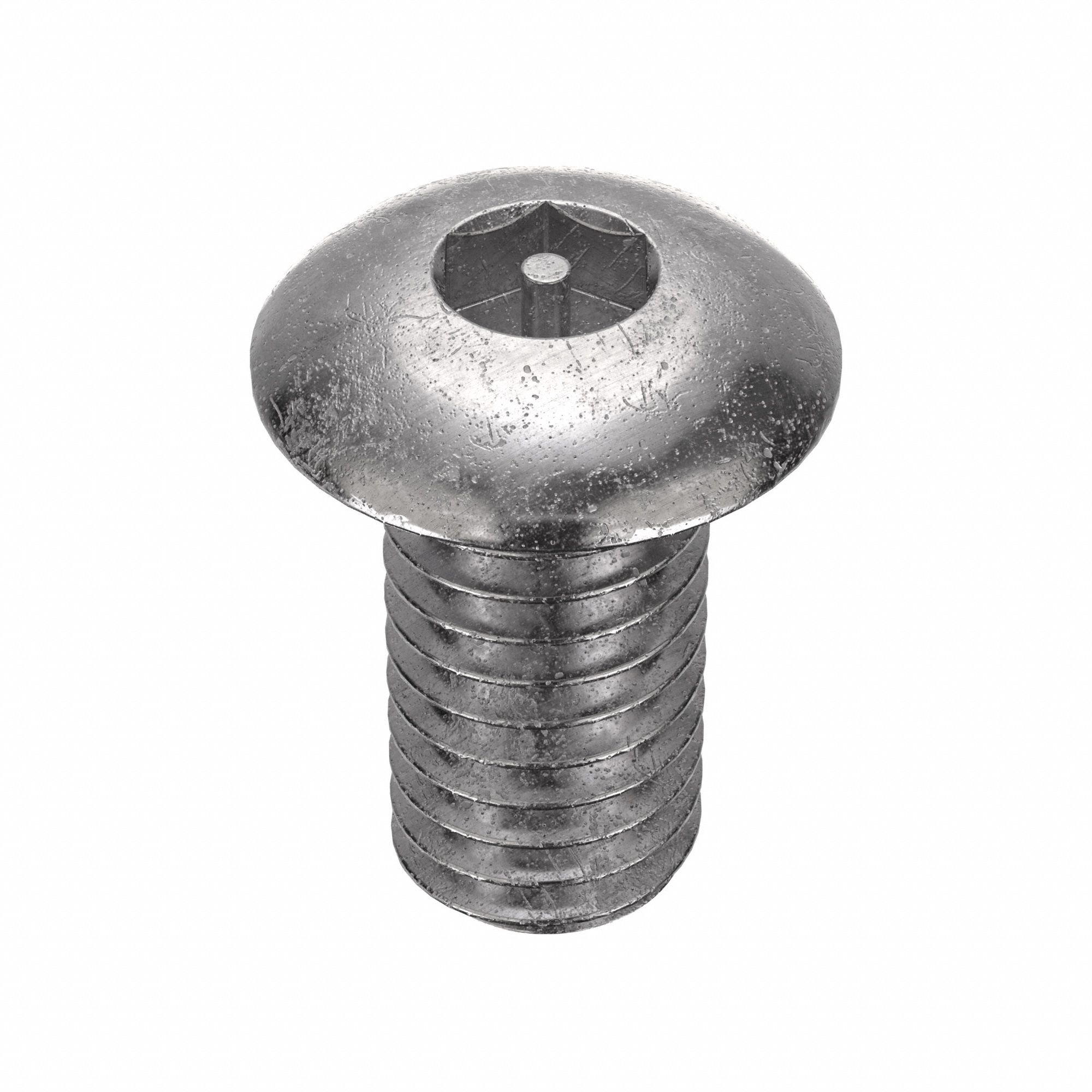TAMPER RESISTANT SCREW, &frac14;"-20 THREAD, 1&frac14; IN L, 18-8 SS, PLAIN FINISH, BUTTON, 25 PK