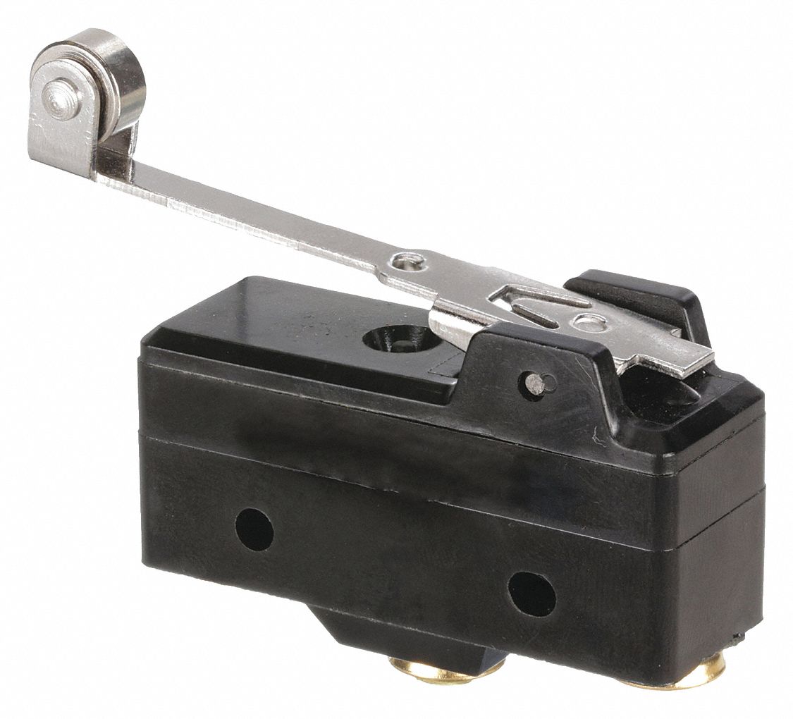 SNAP ACTION SWITCH, HINGE ROLLER LEVER ACTUATOR, SPDT, SCREW