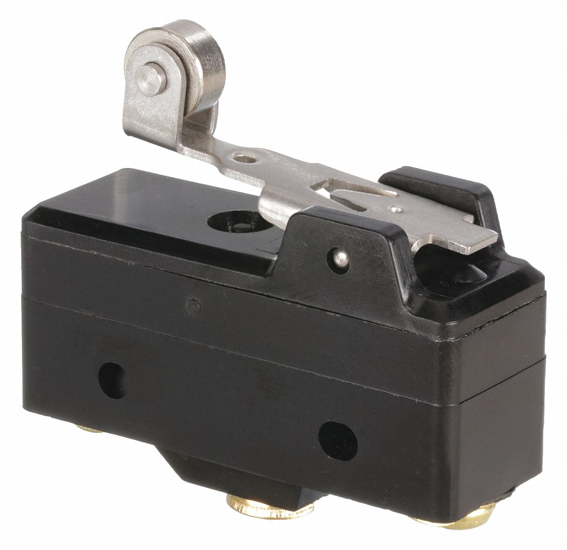 SNAP ACTION SWITCH, HINGE ROLLER LEVER ACTUATOR, SPDT, SCREW