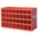 PIGEONHOLE BIN UNIT, 34 IN X 12 IN X 18 IN, 32 COMPARTMENTS, 4 IN X 11⅞ IN X 4½ IN