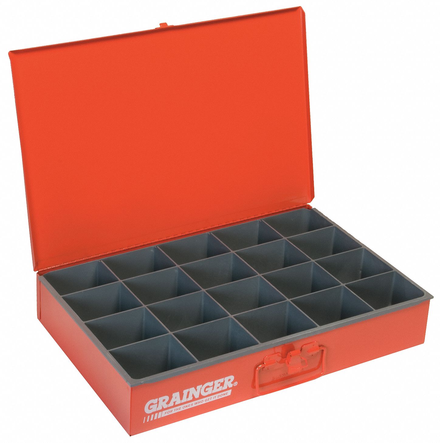 20-COMPARTMENT DRAWER, 18⅜ X 12½ X 3⅛ IN, 3 1/16 X 3 7/16 X 2 15/16 IN, RED