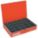 20-COMPARTMENT DRAWER, 18⅜ X 12½ X 3⅛ IN, 3 1/16 X 3 7/16 X 2 15/16 IN, RED