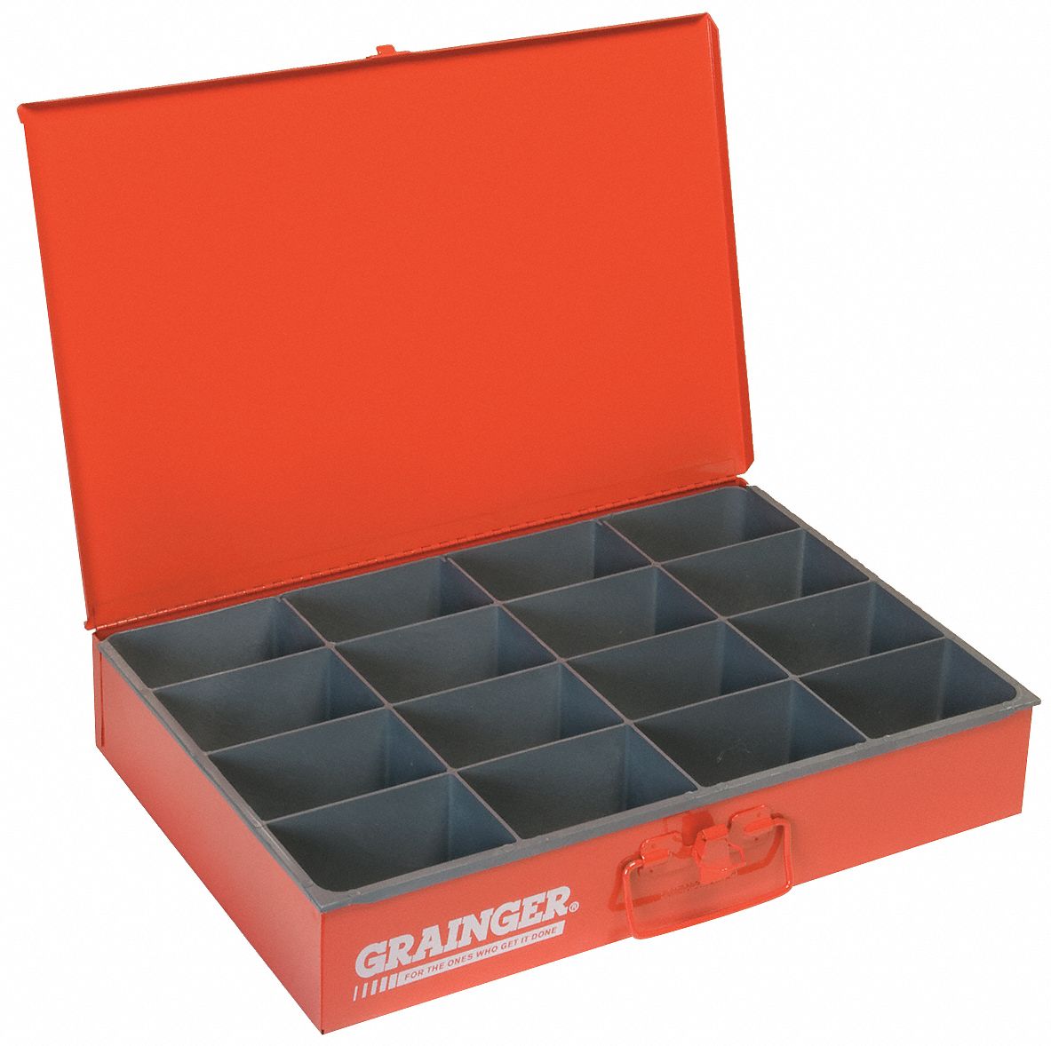 16-COMPARTMENT DRAWER, 18⅜ X 12½ X 3⅛ IN, 3 1/16 X 4 5/16 X 2 15/16 IN, RED