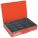 16-COMPARTMENT DRAWER, 18⅜ X 12½ X 3⅛ IN, 3 1/16 X 4 5/16 X 2 15/16 IN, RED