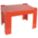 BASE FOR SLIDE RACK CABINET, 20½ IN OVERALL W, 16½ IN OVERALL D, STEEL, RED