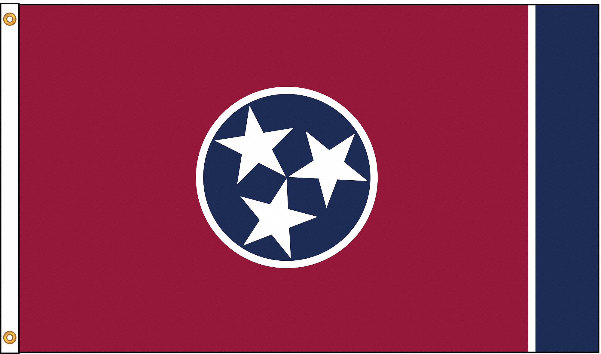 Tennessee State Flag: Nylon, Indoor/Outdoor, 4 ft x 6 ft, State Flags, State